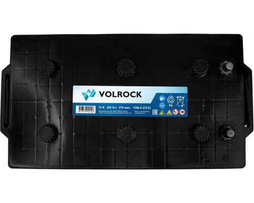 Аккумулятор VOLROCK 6СТ-225NR (О.П.) 1350А конус