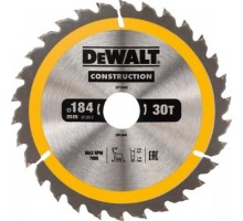 Пильный диск универсальный DeWALT 184х30тх30 мм Construction DT1942-QZ [DT1942-QZ]