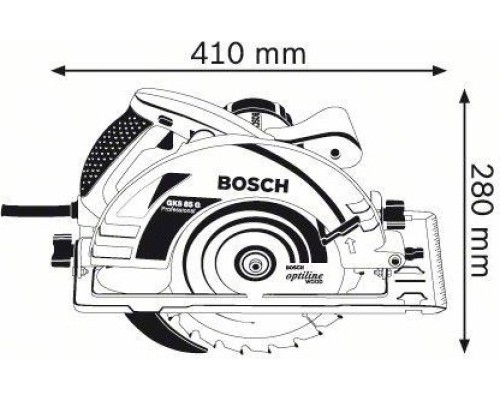 Пила циркулярная сетевая BOSCH GKS 85 G [060157A901] Кейс L-Boxx