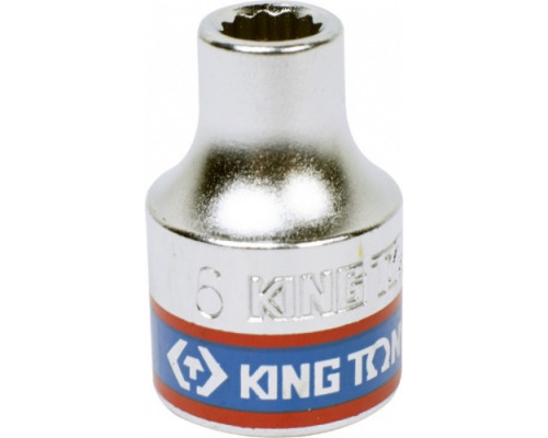 Головка двенадцатигранная 6 мм, 3/8" KING TONY 333006M