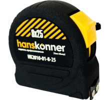 Рулетка HANSKONNER HK2010-01-8-25 противоударный корпус softtouch