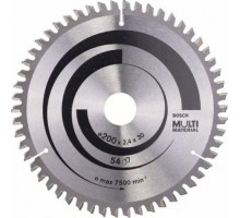 Пильный диск по дереву BOSCH 200х54х30 Standart Multi [2608640510]