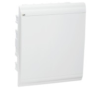 Бокс IEK PRIME ЩРВ-П-24 мод. встраив. пластик IP41 бел. дверь  MKP82-V-24-WD-41-10
