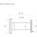 Глазок дверной НОРА-М №1/16/200/40-60 со шторкой 