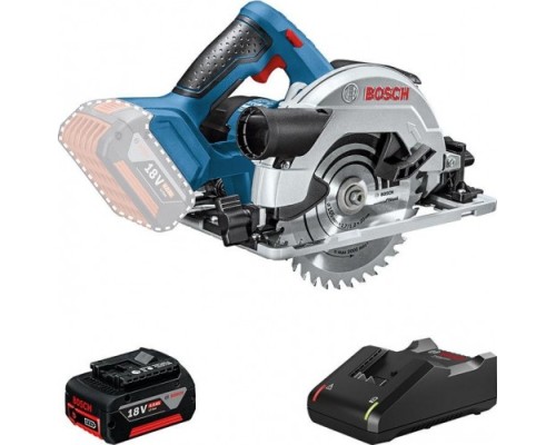 Пила циркулярная аккумуляторная BOSCH GKS 18 V-57 [0615990M42] 1х4,0 Ач, картон