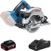 Пила циркулярная аккумуляторная BOSCH GKS 18 V-57 [0615990M42] 1х4,0 Ач, картон