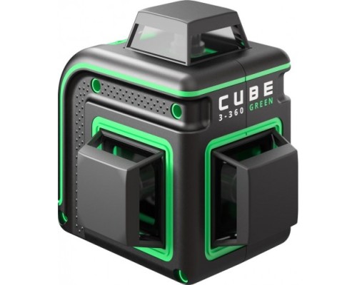 Лазерный уровень ADA CUBE 3-360 GREEN BASIC EDITION + ADA SILVER PLUS в комплекте с треногой (3,6 м) [А00679]