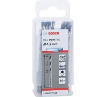 Сверло по металлу BOSCH 4,2 х 43/83 мм, HSS PointTeQ с шестигранным хвостовиком (10шт.) [2608577544]