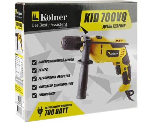 Дрель ударная сетевая KOLNER KID 700VQ [кн700вкид]