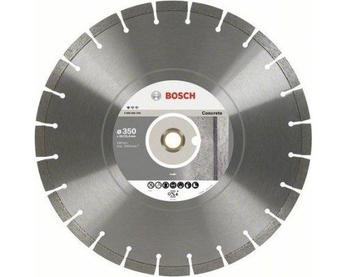 Алмазный диск для резки бетона BOSCH 300х25,4/20 мм Standard for Concrete [2608602543]