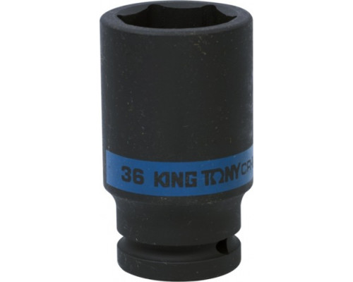 Ударная головка шестигранная глубокая 3/4" KING TONY 643536M 36 мм