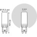 Лампа светодиодная GAUSS G9 g9 ac185-265v 6,5w 770lm 3000k керамика led [107309106]