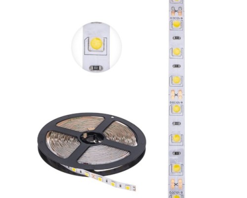 Лента светодиодная LAMPER  141-2026 12В, SMD5050, 14,4Bт/м, 60 LED/м, 4000K, 10мм, 5м,