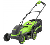 Газонокосилка аккумуляторная GREENWORKS 2520807UB 40V, 36 см, бесщеточная, c 1хАКБ 4 Ач и ЗУ