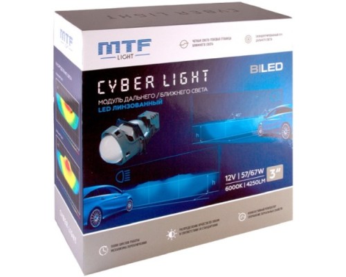 Модули светодиодные MTF LIGHT CYBER LIGHT, 12В, 57/67Вт, 6000К, 3