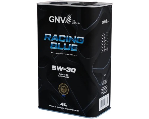 Масло моторное GNV Racing Blue 5W30 PAG Synthetic 4 л (металл. канистра) GRB1012072011140530004