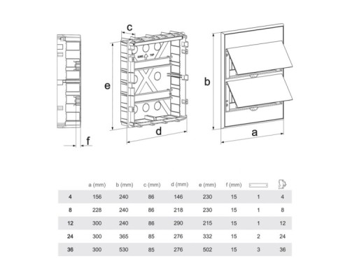 Бокс пластиковый Kranz KR-11-0237 ЩРВ-П-36 IP41 белый (белая дверца) Бокс пластиковый Kranz KR-11-0237 ЩРВ-П-36 IP41 белый (белая дверца)