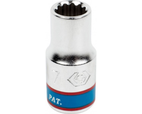 Головка двенадцатигранная 1/4" KING TONY 233007M 7 мм