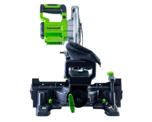 Пила торцовочная аккумуляторная GREENWORKS GD24MS216 24V, б/щ, 4800 об/мин, АКБ 5Ач и ЗУ 1501707UG