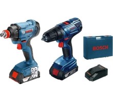 Набор аккумуляторного инструмента BOSCH GDX 180-LI + GSR 180-LI 06019G5222 2х1,5Ач