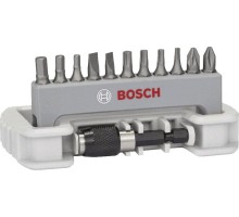 Набор бит BOSCH Extra Hard 12 шт PH/PZ/T/S/HEX + быстросменный держатель [2608522131]