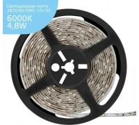 Лента светодиодная GAUSS Elementary 2835/60-smd 4.8w 12v dc холодный белый ip66 (zip b 356000305
