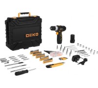 Дрель-шуруповерт аккумуляторная DEKO GCDU12DU3 + набор 193 аксессуара (063-4138) 063-4138