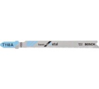 Пилки по металлу BOSCH T118А HSS (25шт.) Basic for Metal 2608638470