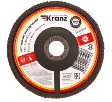 Круг лепестковый Kranz KR-90-0020 торцевой, p80, 150х22,2мм