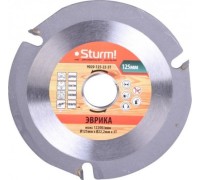 Пильный диск универсальный Sturm 9020-125-22-3T для ушм, 125x22x3 зуба (дерево, пластик, гипсокарт