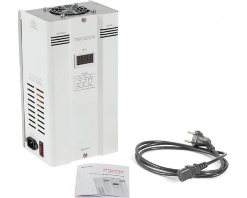 Стабилизатор напряжения однофазный TEPLOCOM ST-1500 INVERTOR для газовых котлов [689]