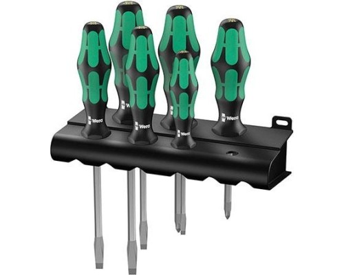 Набор отверток WERA Kraftform Plus Серия 300 334/355 SK/6 SATZ 6-TLG. / SET 6 PCS. WE-007681 [WE-007681]