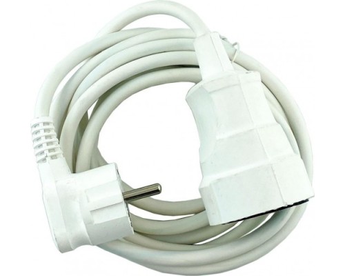 Удлинитель GLANZEN ES-03-001-white силовой шнур штепс. гнездо пвс 2*0,75 3м Удлинитель GLANZEN ES-03-001-white силовой шнур штепс. гнездо пвс 2*0,75 3м