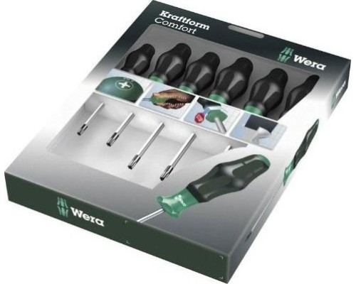 Набор отверток WERA Kraftform Comfort 1367/6 SATZ 6TLG / 6 PCS WE-031554 [WE-031554]