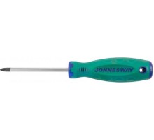 Отвертка крестовая JONNESWAY D71P2100 ANTI-SLIP GRIP, PH2 х 100 мм 049951