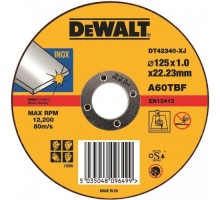 Круг отрезной по металлу DeWALT 125x1.2х22.2 мм INDUSTRIAL DT42340Z-QZ [DT42340Z-QZ]