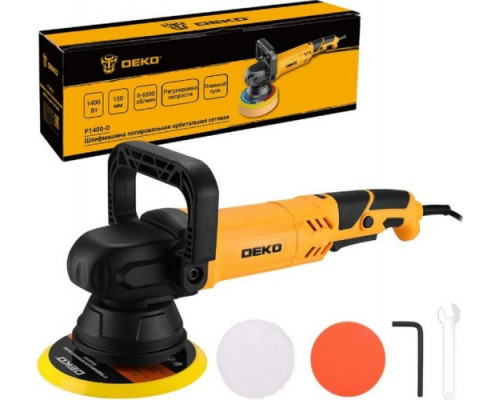 Виброшлифмашина эксцентриковая сетевая DEKO P1400-D полировальная орбитальная, 150мм 083-1047 купить с доставкой и официальной гарантией