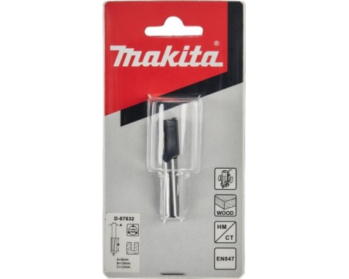 Фреза по дереву MAKITA D-67832 пазовая с 2 режущ. кромками 12x19x8x51x2t