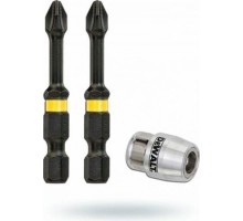 Бита для заворачивания ударная DeWALT РH2х50 мм (2шт) IMPACT TORSION DT70536T-QZ [DT70536T-QZ]