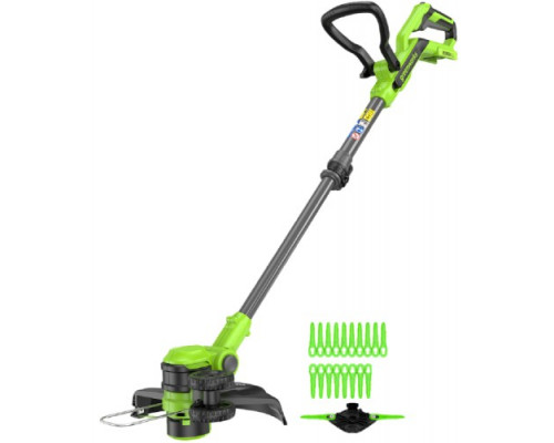 Триммер аккумуляторный GREENWORKS 2113207UA 24V, 30 см, с 1хАКБ 2 Ач и ЗУ купить с доставкой и официальной гарантией