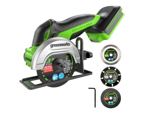 Угловая шлифмашина аккумуляторная GREENWORKS GD24UCS 3 402 007 без АКБ и ЗУ [3402007]