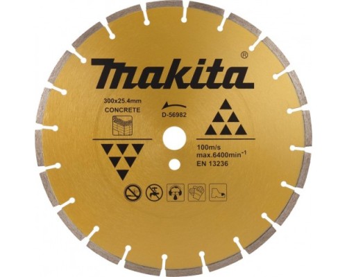 Алмазный диск для резки бетона MAKITA D-56982 (300х20/25,4 мм)