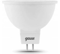 Лампа светодиодная GAUSS MR16 12v 5w 500lm 3000k gu5.3 led 201505105