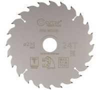 Пильный диск по дереву Cutop Profi plus 24Т, 200х1,5/2,2х32/30/25,4/20 мм с тефлоновым пок 75-20024Т