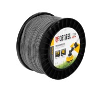 Леска триммерная Denzel EXTRA CORD двухкомпонентная зубчатый квадрат, 3,0 мм х 113 м. 96828