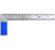 Угольник Кобальт 243-424 столярный 300 мм, нерж.сталь,чугунное основание