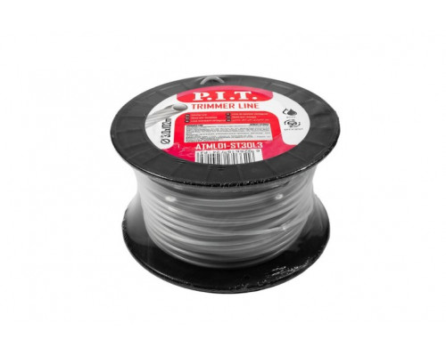 Леска триммерная P.I.T. ATML01-ST30L3 102 м, 3,0 мм, с металлическим сердечником