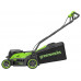 Газонокосилка аккумуляторная GREENWORKS 2520707UD 2x24V, 36 см, бесщеточная, c 2хАКБ 4 Ач и ЗУ купить с доставкой и официальной гарантией