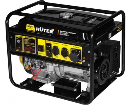 Электростанция бензиновая HUTER DY 8000 LX электростартер [64/1/19]