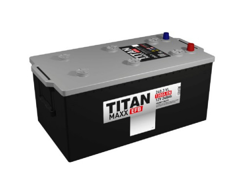 Аккумулятор Titan MAXX EFB 240.3 VL 1300А конус 4610082701359